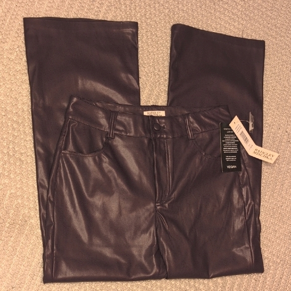 Nwt Vegan Leather Pants in purple 💜 - Picture 2 of 6